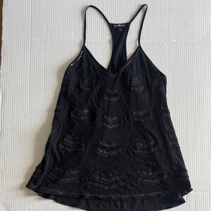 Express Black Sequin Camisole Top